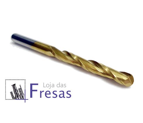 Fresa ball nose de 2 cortes helicoidais - 3,175mm (1/8") - Metal duro c/TiN