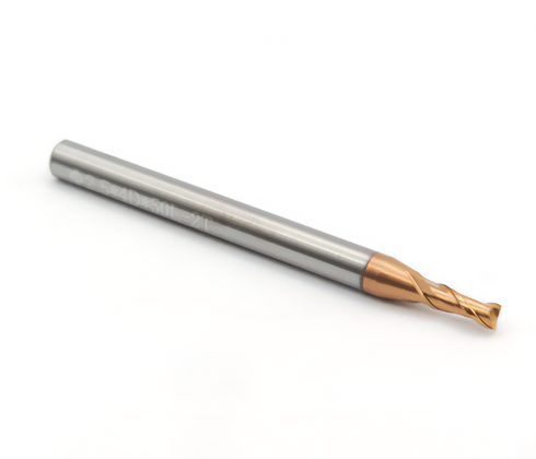 Fresa de 2 cortes helicoidais - 2,5mm - Metal duro c/ NANO - HRC55