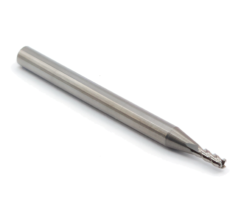 Fresa de 3 cortes helicoidais - 2mm - Metal duro - HRC55