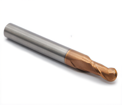 Fresa ball nose de 2 cortes helicoidais - 5mm - Metal duro c/ NANO - HRC55