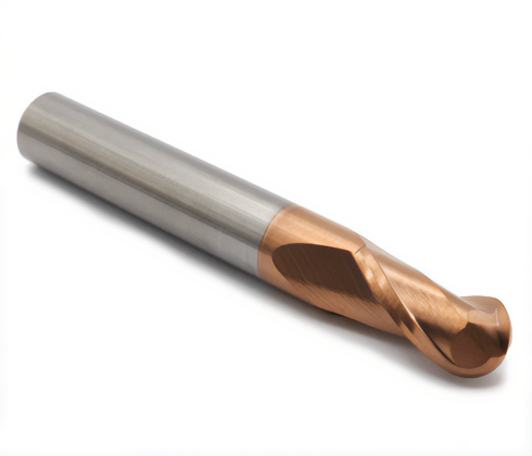 Fresa ball nose de 2 cortes helicoidais - 10mm - Metal duro c/ NANO - HRC55