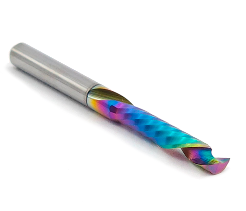 Fresa up&down 1 corte helicoidal 3,175mm - Metal duro c/ DLC