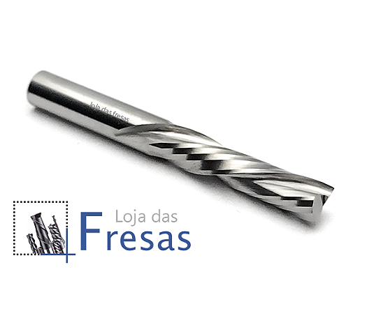 Fresa downcut 2 cortes helicoidais 5,0mm - Metal duro
