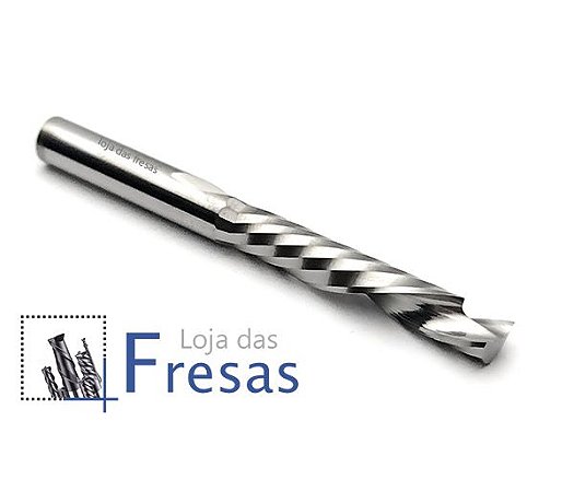 Fresa up&down 1 corte helicoidal 4,0mm - Metal duro
