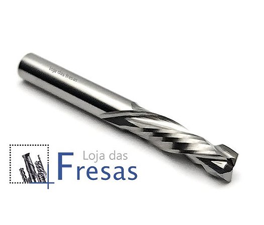 Fresa up&down 2 cortes helicoidais 4mm - Metal duro