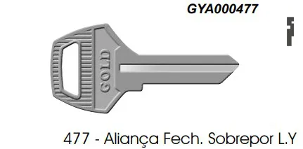 Chave Yale 477 Aliança ( Unidade )
