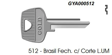 Chave Yale 512 Brasil ( Unidade )