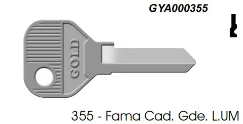 Chave Yale 355 Fama ( Unidade )