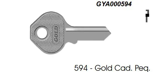 Chave Yale 594 Gold ( Unidade )
