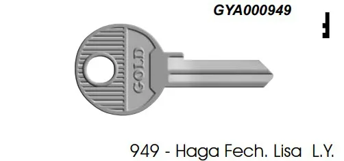Chave Yale 949 Haga ( Unidade )