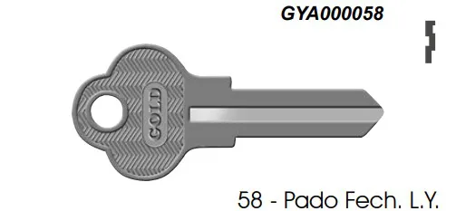 Chave Yale 58 Pado ( Unidade )