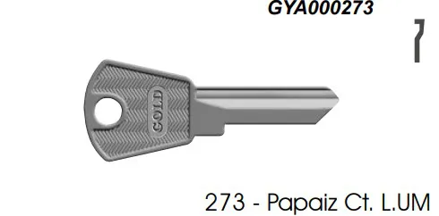 Chave Yale 273 Papaiz ( Unidade )