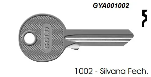 Chave Yale 1002 Silvana ( Unidade )