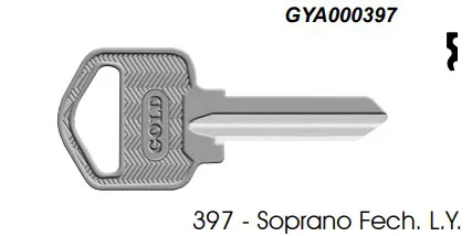 Chave Yale 397 Soprano ( Unidade )