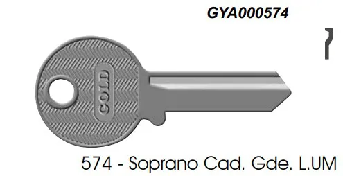Chave Yale 574 Soprano ( Unidade )