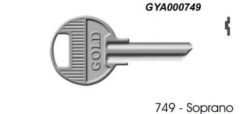 Chave Yale 749 Soprano ( Unidade )