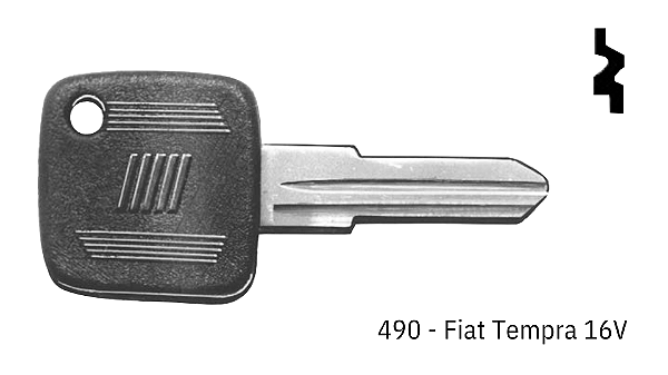 Chave Auto 390 Fiat ( Unidade )