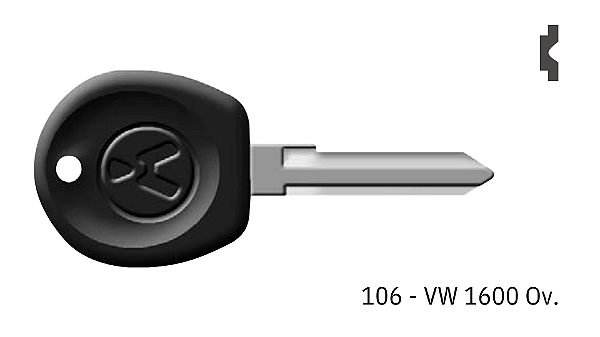 Chave Auto 106 Volkswagen ( Unidade )