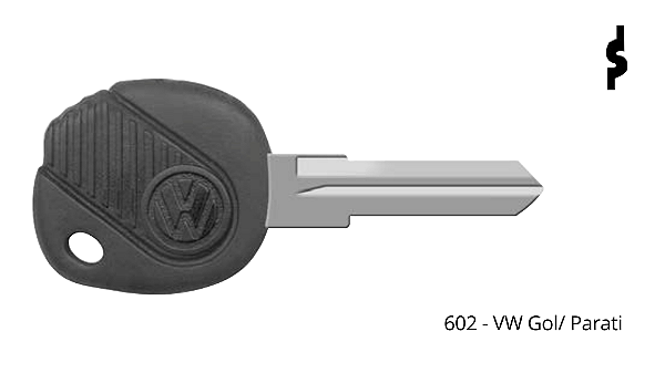 Chave Auto 602 Volkswagen ( Unidade )