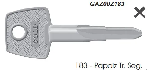 Chave Tetra 183 Papaiz ( Unidade )