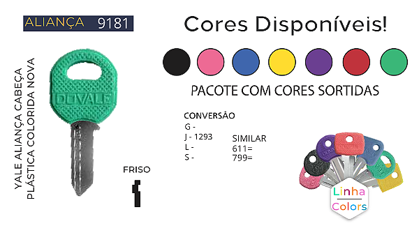 Chave Yale D1181 Aliança ( Gold 1211 ) Unidade