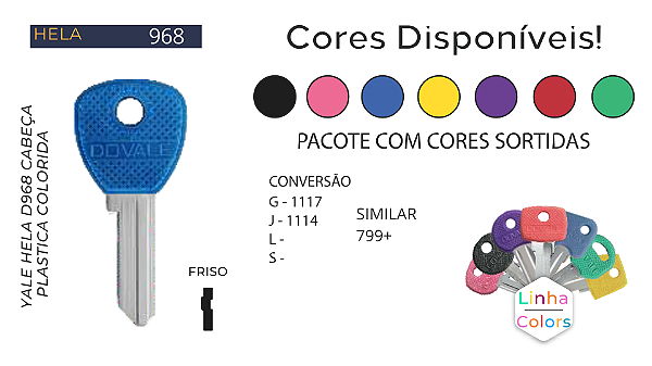 Chave Yale D968 Hela ( Gold 1117 ) Unidade