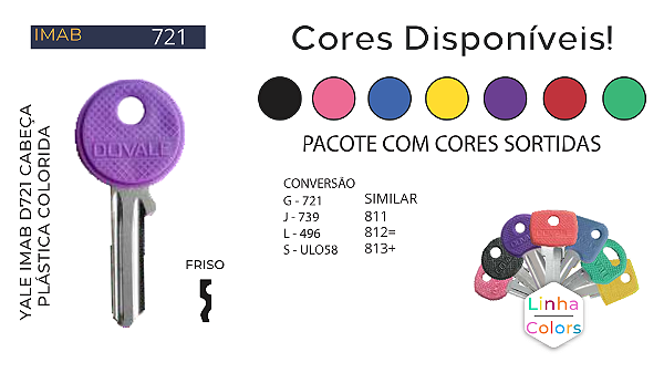 Chave Yale D721 Imab ( Gold 721 ) Unidade