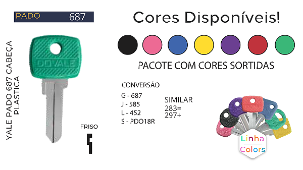 Chave Yale D687 Pado ( Gold 687 ) Unidade