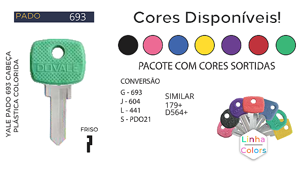 Chave Yale D693 Pado ( Gold 693 ) Unidade