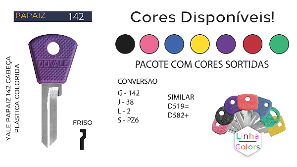 Chave Yale D142 Papaiz ( Gold 142 ) Unidade