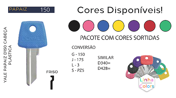 Chave Yale D150 Papaiz ( Gold 150 ) Unidade
