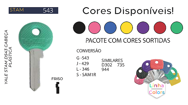 Chave Yale D543 Stam ( Gold 543 ) Unidade