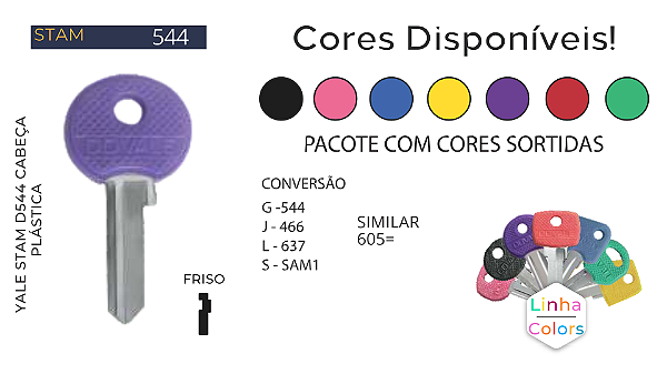Chave Yale D544 Stam ( Gold 544 ) Unidade