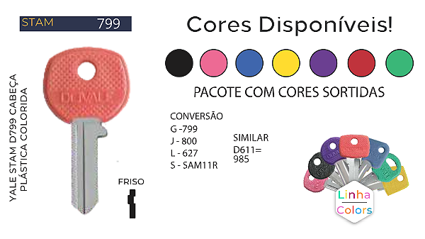 Chave Yale D799 Stam ( Gold 799 ) Unidade
