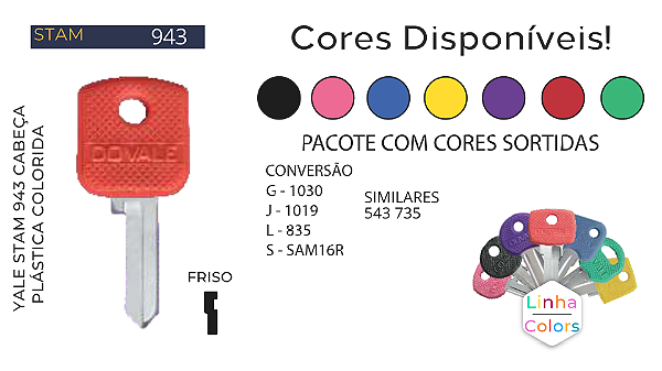 Chave Yale D943 Stam ( Gold 1030 ) Unidade