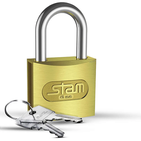 Cadeado Stam 40mm - Zamac Latonado E-Coat