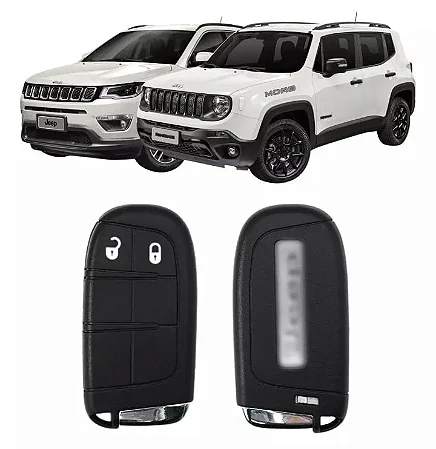 Chave Carcaça Jeep Compass 2 botões