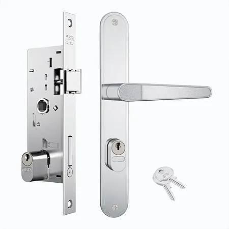 Fechadura Externa Stam Perfil Ferro Cromada 501-502/33 27mm