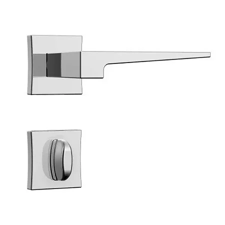 Fechadura Stam Classic 3200 Banheiro Roseta Quadrada Inox Cor Cromado