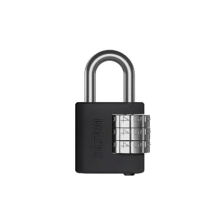 Cadeado Stam Segredo 25MM Zamac Preto Fosco