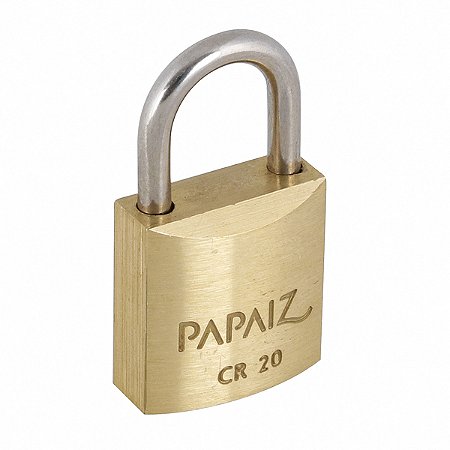 Cadeado com Chave Simples 20mm Latão Dourado