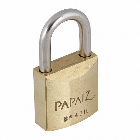 Cadeado com Chave Simples 25mm Latão Dourado