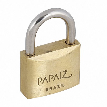 Cadeado com Chave Simples 40mm Latão Dourado