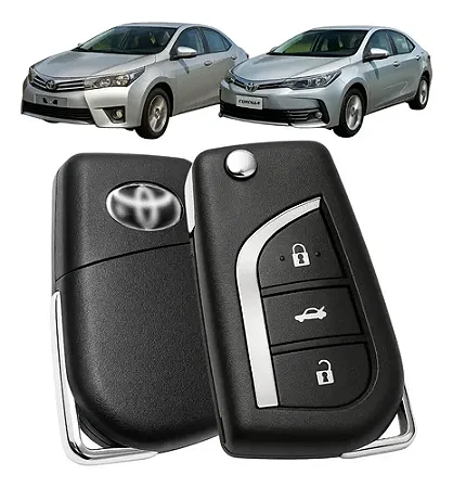 Chave Canivete Toyota Corolla C/ Controle 2003 Á 2008