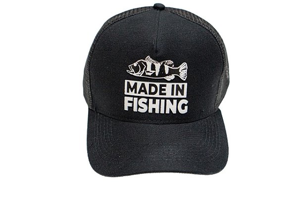 Boné Classic Black Edition Made in Fishing ® - Original - Preto