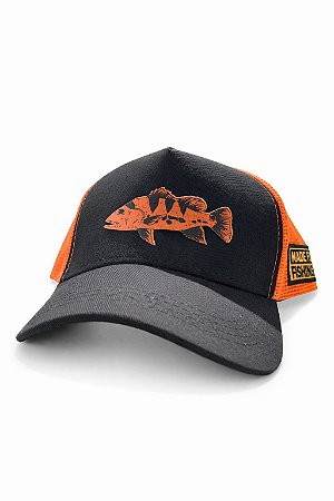 Boné MF Edition Tucunaré ® - Original - Preto/Laranja