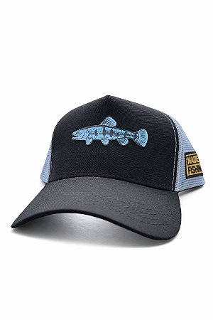 Boné MF Edition Traíra ® - Original - Preto/Azul Bebê