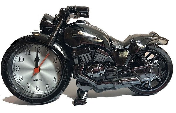 Relógio Despertador em Forma de Moto