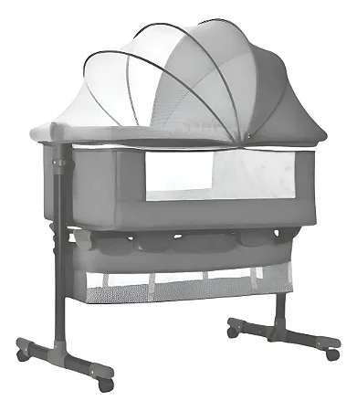 Berço Portátil Bebê Acoplado Co-Bed Connect Maxi baby - CINZA