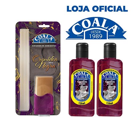 Kit Coala Orquídea Negra Limpador 120 Ml + Difusor 100 ml